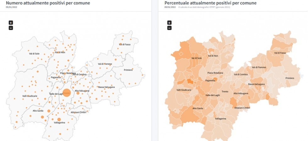 Covid in Trentino, quasi 2 mila nuovi casi: dai 60 positivi di Arco ai 23 di Dro